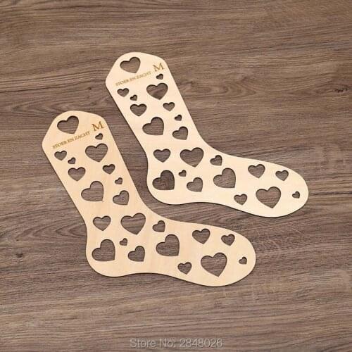 Custom 2 pcs wooden laser cut Heart Sock Blockers 5 sizes,Socks forms,Handmade socks blockers,Hand knit socks Knitting gift idea