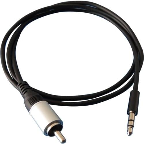 3.5mm To RCA Single Lotus Cable 1 Meter Audio Cable 3.5 Male To RCA Male Cable for TV Speaker DVD Amplifier Connection Adapter