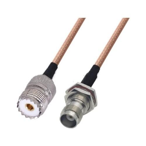RG142 Cable UHF Female to TNC Female Connector RF Coaxial Jumper Pigtail Cable