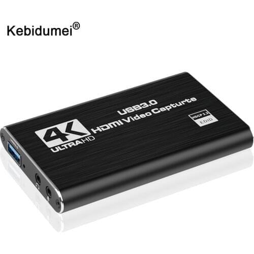 4K Video Capture Card USB 3.0 1080P Game Grabber USB 2.0 Capture Card for Youtube OBS Live Streaming Plate Broadcast