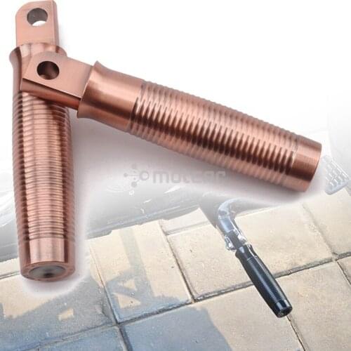 Motorcycle Aluminum Custom Bronze Color Retro Old School 10mm Footrest FootPeg For Harley SportsterXL883 1200 48 Dyna Fat Boy