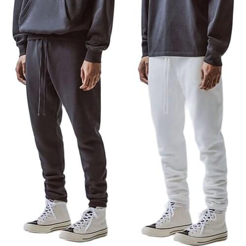Men Women Autumn Sweatpants Solid Color Pencil Pants Drawstring Ankle Tied Loose Sports Pants Streetwear Casual Trousers