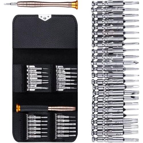 Screwdriver Bit Set Hand Tools Screw Driver Mini Screwdriver Bit Set Magnetic Bits Handle Phone Repair Kits Bag Tournevis