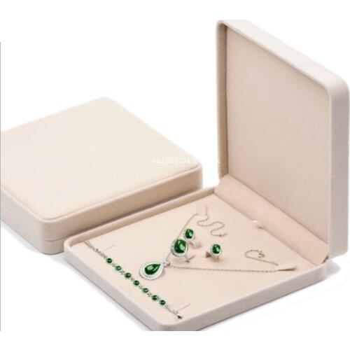 20pcs Jewelry Set Storage Box Ring Earrings Storage Pendant Gift Boxes 3 In 1 Square Jewellery Suit Case Wholesale