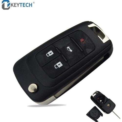 OkeyTech 3/4 Button Flip Folding Remote Car Key Shell For Chevrolet Cruze Epica For Opel Vauxhall Insignia Astra Zafira Key Case