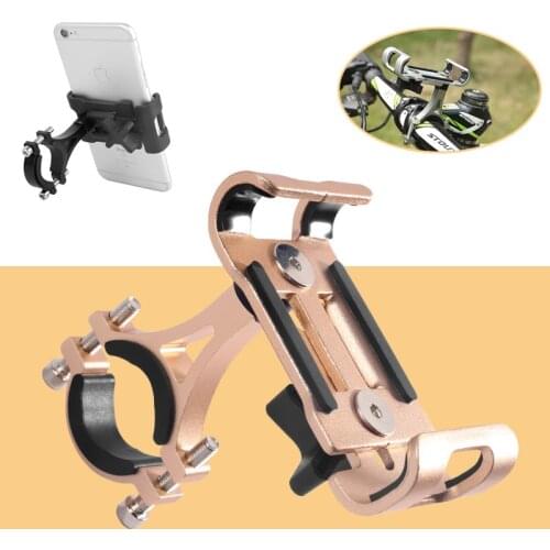 360 Degree Rotatable Bicycle Mobile Phone Holder Motocycle Metal Phone Stand Mountain Bike Handlebar Phone Navigation Support