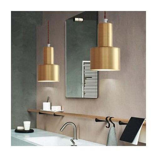 Nordic led gold Pendant Lights iron For Home Lighting Modern Hanging Lamp Bedroom Kitchen Light 90-260V E27