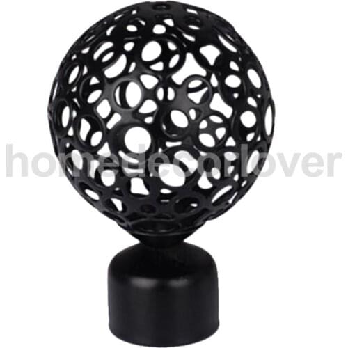 1 Piece Retro Curtain Pole Rod Finials Ends Heads 28mm