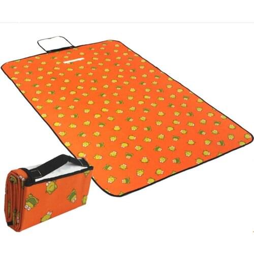 100x150cm Oxford & PVC Mat Orange Frog Picnic Outdoor Camping Mat 59inches For Beach Yoga Breaking Waterproof Customize Placemat