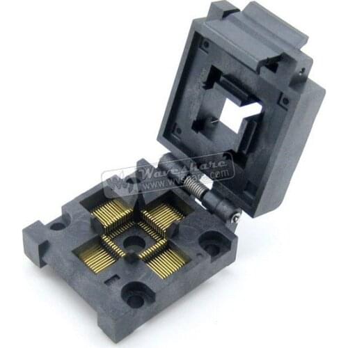 QFP52 TQFP52 LQFP52 PQFP52 FPQ-52-0.65-04 QFP Programming IC Socket Adapter Enplas 0.65mm Pitch