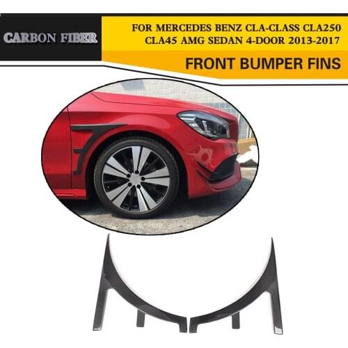 Carbon Fiber Racing Side Fender Vents Trims for Mercedes Benz CLA-Class CLA45 AMG Sedan 4-Door 2013-2017