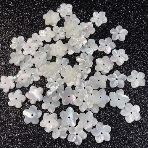 Natural Shell Flower White Making Bracelets And Earrings For DIY Package Sale 8/10mm