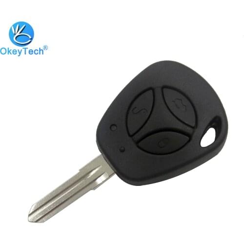 OkeyTech 3 Button Replacement Auto Car Remote Key Shell Fob Uncut Blank Blade Cover Case for Lada Priora Kalina Sedan Sport XRay