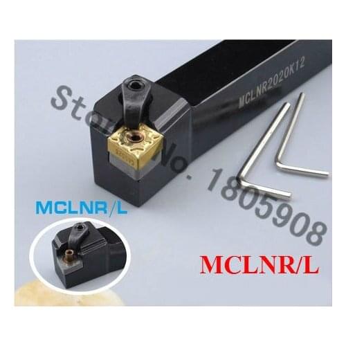 1PCS MCLNR1616H12 MCLNR2020K12 MCLNR2525M12 MCLNR2525M16 MCLNL1616H12 MCLNL2020K12 MCLNL2525M12 CNC External Turning Tool Holder