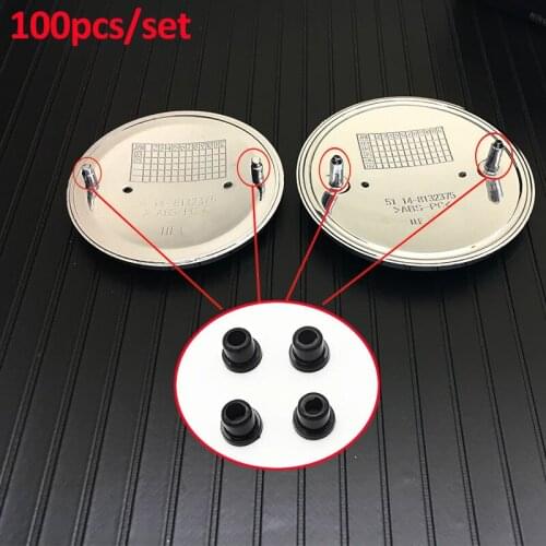 100pcs ABS Hood Logo Trunk Emblem Fastener Grommets For 3 5 7 Series E32 E34 E36 E38 E39 E46 E53 E60 E65 E66 E90 M3 M5