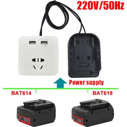 60W Power Inverter Modified Sine Wave DC to AC 220V Converter USB Charger For Bosch 14.4V 18V Li-ion Battery BL1430 BL1830