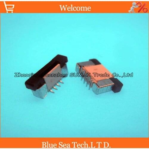 Erect SMD type Staggered Pin FPC/FFC 8 Pin 0.5mm cable connector socket for LCD screen of DVD/GPS/MP3/PDA/Phone ect.ROHS