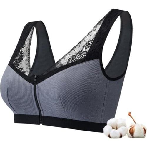 H4654 Breast Prosthetic Bra After Breast Cancer Surgery Without Steel Ring Summer Mastectomy Special Front Buckle Underwear Bras