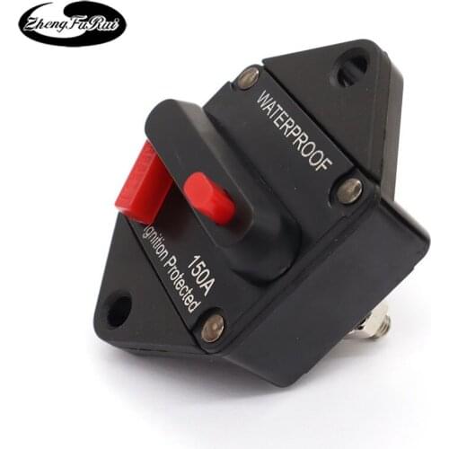 Car audio modification with switch automatic fuse holder power protection automatic recovery circuit breaker circuit protection