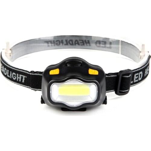 New Mini Waterproof COB LED Headlamp 3 Modes Red Warning Safety Headlight Camping Flashlight Frontal Head Light Torch Lamp