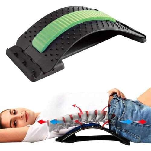 Waist Fitness Massager Waist Spine Relaxation Pain Relief Posture Correction Device Back Support Stretcher Correction Device
