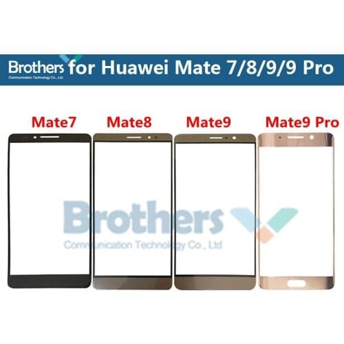 For Huawei Mate 9 8 7 Front Touch Glass Lens for Mate9 Mate8 Mate7 Touch Screen Glass Front LCD Glass Lens Phone Replacement Top