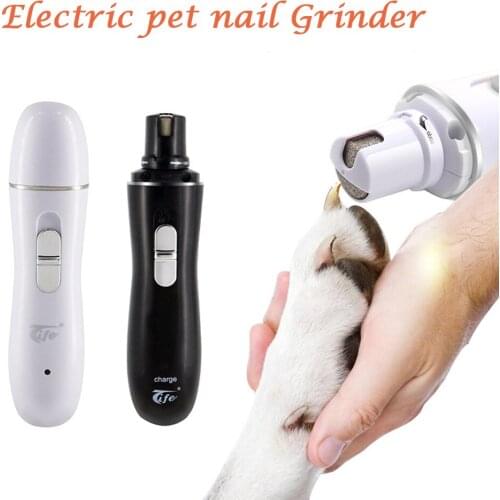Rechargeable USB Charging Pet Nail Grinders Dog Nail Clippers Quick Charging Dog Cat Paws Nail Grooming Trimmer Tools