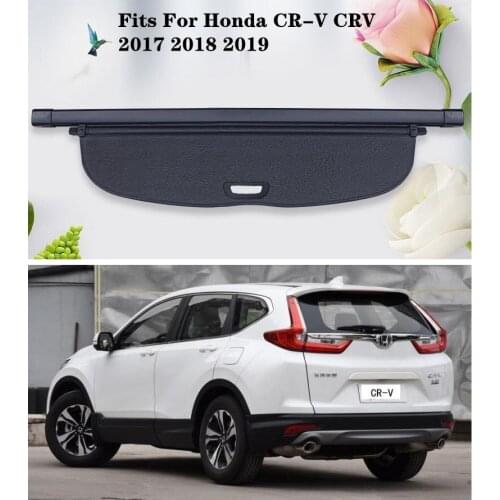 High Qualit Car Rear Trunk Cargo Cover Security Shield Screen shade Fits For Honda CR-V CRV 2017 2018 2019 2020 (black, beige)