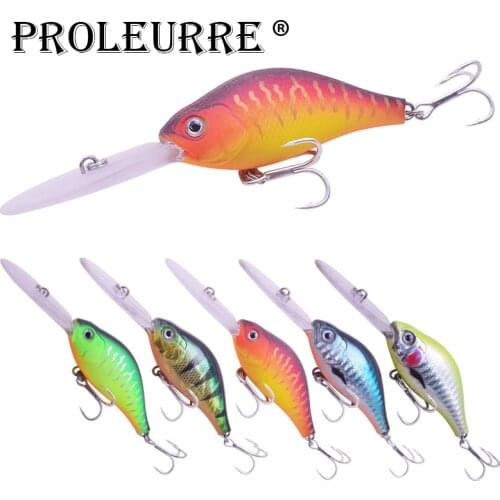 Proleurre Long casting Fishing Lures 15g/105mm Crankbait artificial hard bait Lifelike Wobblers With 6# Hooks peche isca