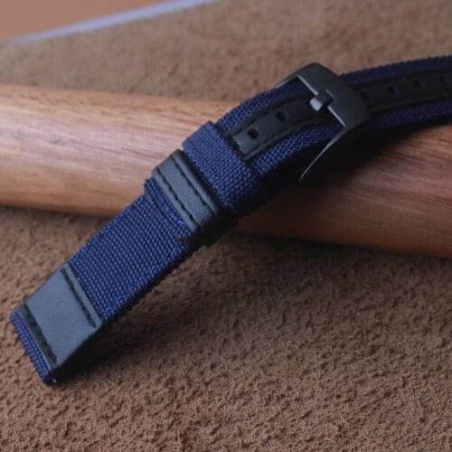 20MM 22MM Nylon Fabric Canves Watchbands Strap Watches Band for sport Wrist mens accessories quick release spring bars replace