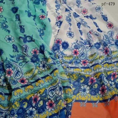 75D Chiffon polyester fabrics printed fabrics for womens dresses and jackets