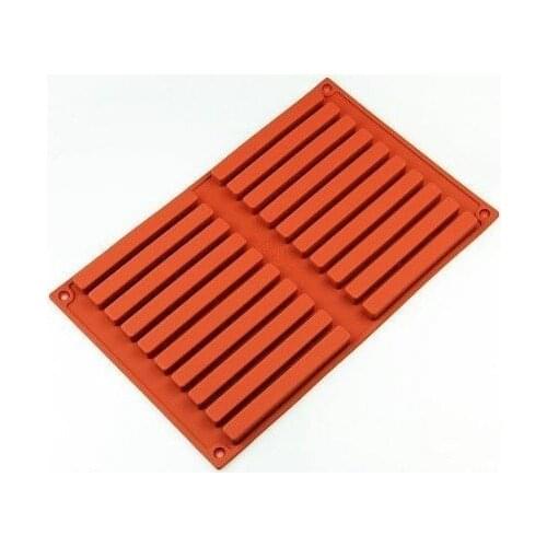 20 Bar Silicone Cake Baking Mold Cake Pan Muffin Cups Handmade Soap Moulds Biscuit Chocolate Ice Cube Tray DIY Mold