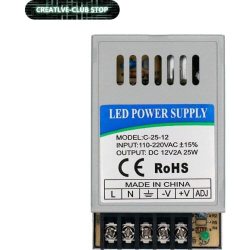 24W LED Driver DC12V 2A DC24V 1A For LEDs Power Supply Constant Current Voltage Control Light Transformers For LED Strip and DIY
