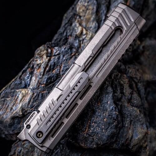 TTI2011 Titanium Alloy Utility Knife Tactical Portable EDC