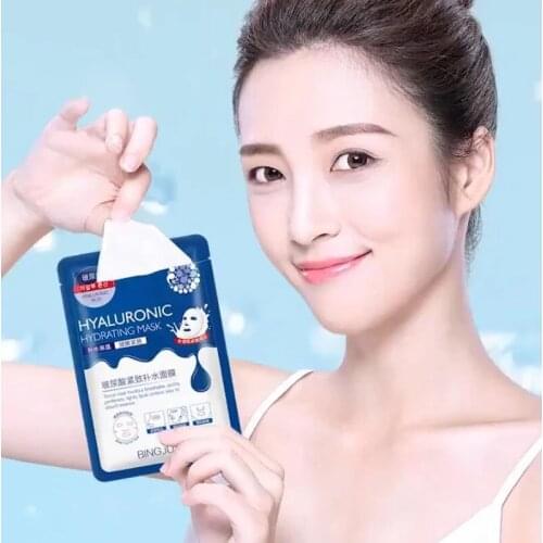 10 Pieces Hyaluronic Acid Hydration Mask Pores Moisturizing Oil-control Anti-Aging Depth Replenishment Whitening Skin care Mask