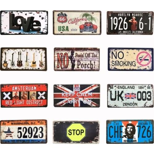 16x30cm Vintage Metal Tin Wall Sign Plague Poster Wall Mount Decor Retro Art Garage Warning Signs Plaques For Cafe Bar Pub Beer