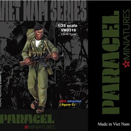 1/35, NVA SERGEANT, Resin Model Soldier GK, Vietnam War, Unassembled and unpainted kit