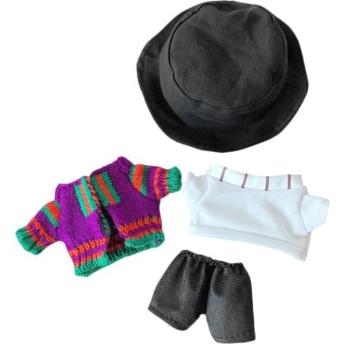 4 pcs 1set 20cm EXO Doll clothes our generation cool stuff Korea Kpop EXO idol Doll accessories boy girl christmas DIY gift