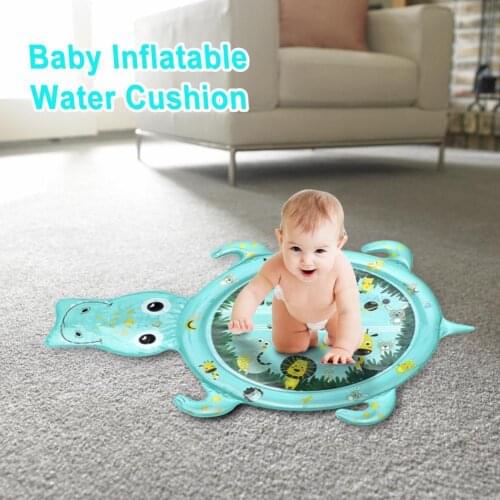 60x80cm/80x120cm Kids Child Cartoon Crocodile Shaped Inflatable Water Play Mat