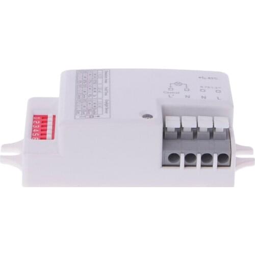 AC 220V-240V/50Hz Microwave Radar Sensor Body Motion Detector For LED Light