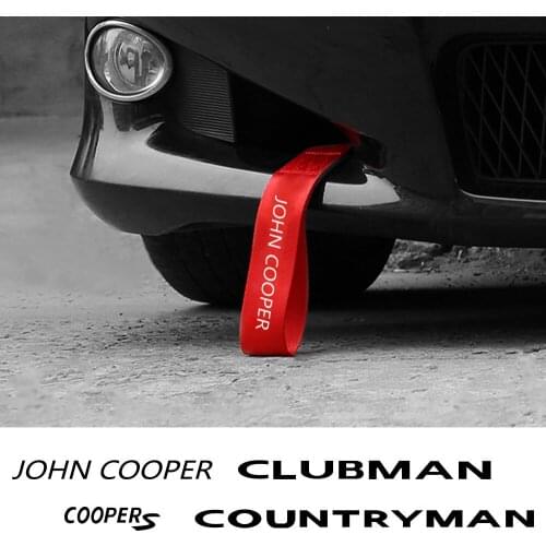 Car Towing Rope Bumper Trailer Racing Tow Strap For Mini John Cooper Countryman R60 Clubman Coopers F60 Decoration Accessories