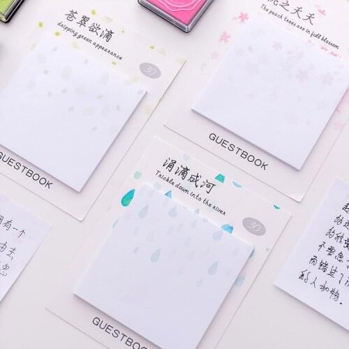 Little Green Peach Flowers Strawberry Memo Pad N Times Sticky Notes Escolar Papelaria School Supply Bookmark Label