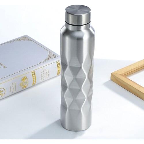 Stainless Steel Water Bottle Portable Free Water Drinking Bottle Gym Sports Cycling Kids School Gifts 28.3*7.3cm 1000ml TW054
