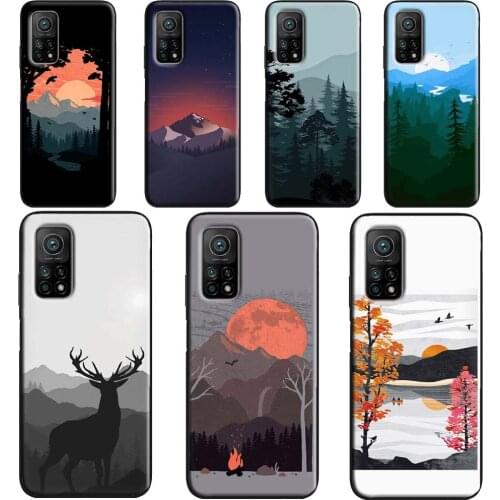 Beautiful Nature Forest Tree For Xiaomi Mi 11 Lite Ultra 9 10 A3 Mi 10T 9T Pro Case For POCO M3 F3 F1 F2 X3 Pro Coque
