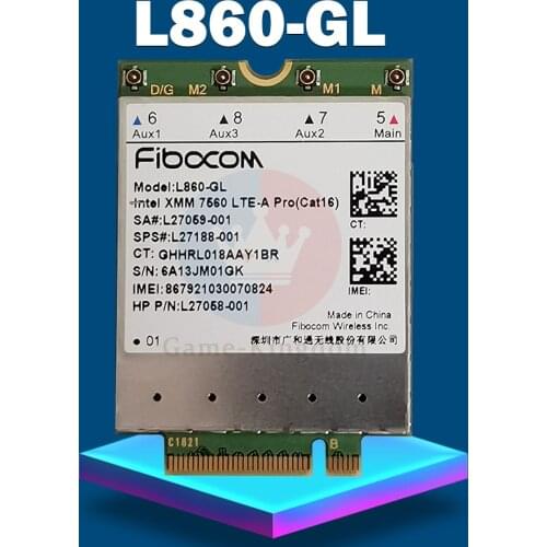 L860-GL FDD-LTE TDD-LTE Cat16 4G Module 4G Card SPS 4G Card for HP Laptop