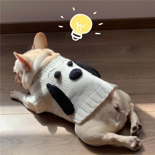 Puppy Face Dog Outfits Cat Bulldog Pug Dog Teddy Schnauzer Puppy Autumn Winter Pet Supply Sweater for Dog