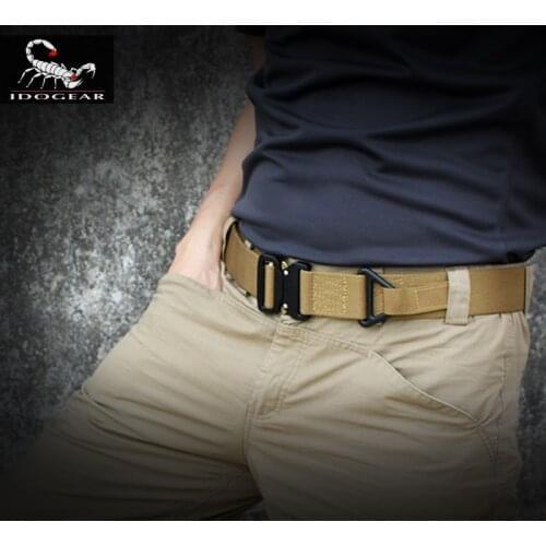 IDOGEAR 1.75 Inch CQB Quick Release Tactical Belt Riggers Airsoft outdoor sports belts black green brown Man