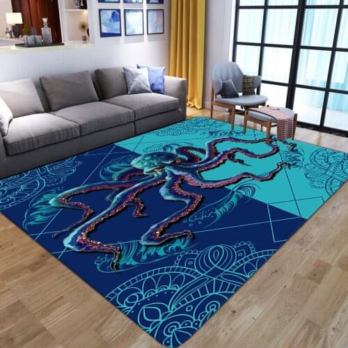 Nordic style 3D Printed Carpet Cartoon pattern Kids Play Carpets for Living Room Bedroom Area Rug Soft Flannel kitchen Floor Mat