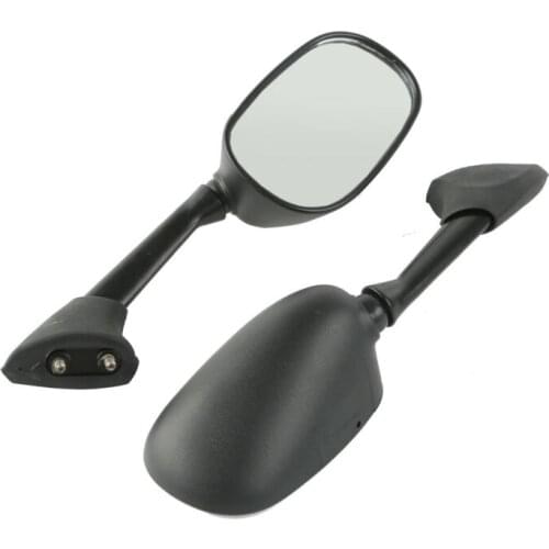 Motorcycle Pair Black Side Rear View Mirrors For YAMAHA YZF-R1 2007-2008 2000-2001 YZF R6 2006-2007