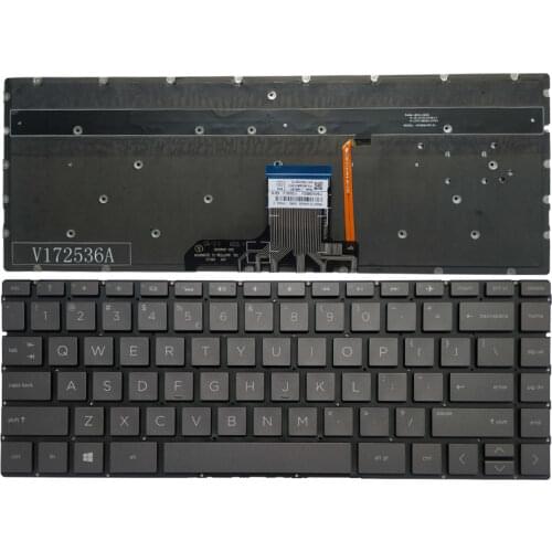 US silver Backlit laptop keyboard for HP Spectre x360 13-W 13-W000 13-W010CA 13-W013DX 13-W020CA 13-W023DX 13-W030CA